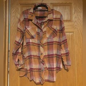 Maurices Multicolor Plaid Flannel